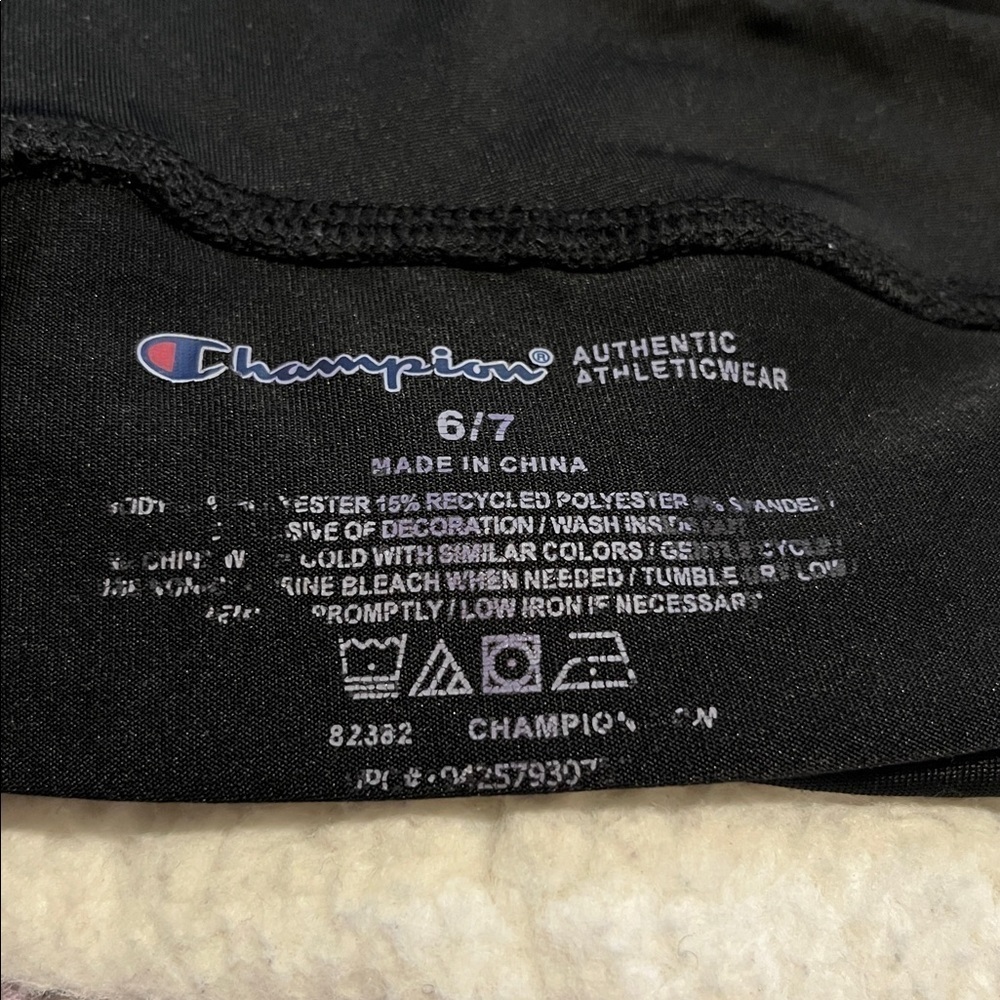 Champion Kids' Vivid Pink, purple, and black Leggings - Picture 10 of 13